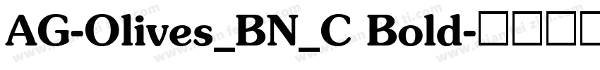 AG-Olives_BN_C Bold字体转换